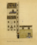 London: Elevation of Proposed Studio in Glebe Place and Upper Cheyne Walk 1920