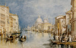 The Grand Canal Venice with Gondolas and Figures in the Foreground