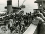 Paddle steamer at Dunoon Pier 1957
