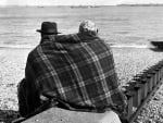 Chilly beach Dover 1954