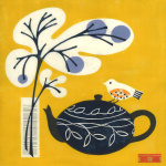 Yellow Bird on Teapot