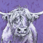 Bull on Purple