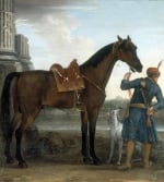 The Great Stallion the Byerley Turk held by a Groom 1731