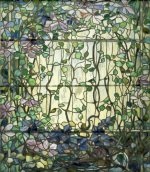 Stained Glass with Clematis c.1900