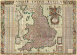Map of the towns of England and Wales 1680