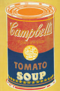 Colored Campbell's Soup Can 1965 (yellow & blue)