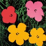 Flowers c.1964 (1 red 1 pink 2 yellow)
