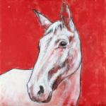 Horse on Red