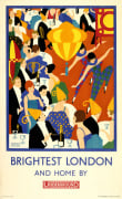 Brightest London and home by Underground 1924
