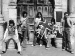 Rolling Stones outside The Alamo in Texas 1975