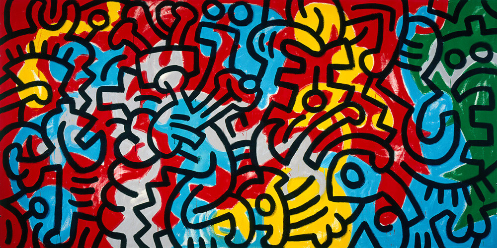 Untitled 1985 Abstract Art Print By Keith Haring King McGaw