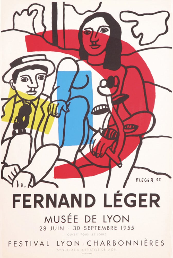 La Parade Musee de Lyon 1955 Rare Poster by Fernand Léger King McGaw