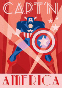 Marvel Deco - Captain America by Marvel Comics