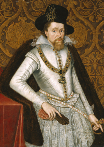 Portrait Of King James Vi Of Scotland James I Of England 1566 1625 Art Print By John De Critz 