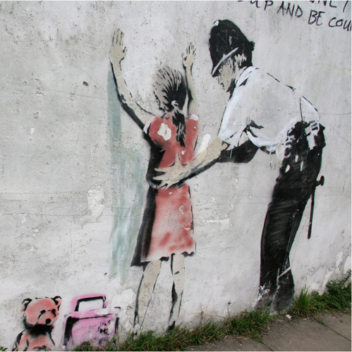 Banksy - Police Search Art Print By Panorama London | King & McGaw