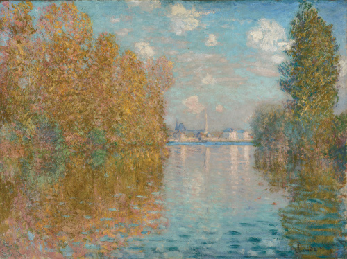 Autumn effect at Argenteuil Art Print by Claude Monet at King & McGaw