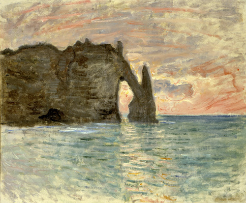 La Falaise d'Etretat, 1883 Art Print by Claude Monet at King & McGaw