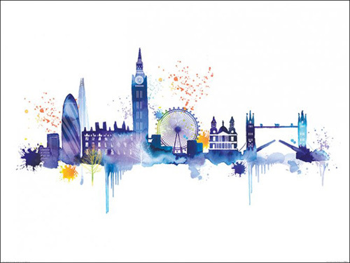 London Skyline Art Print by Summer Thornton at King & McGaw