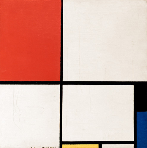 Composition in Red, Yellow and Blue, 1928 Art Print by Piet Mondrian ...
