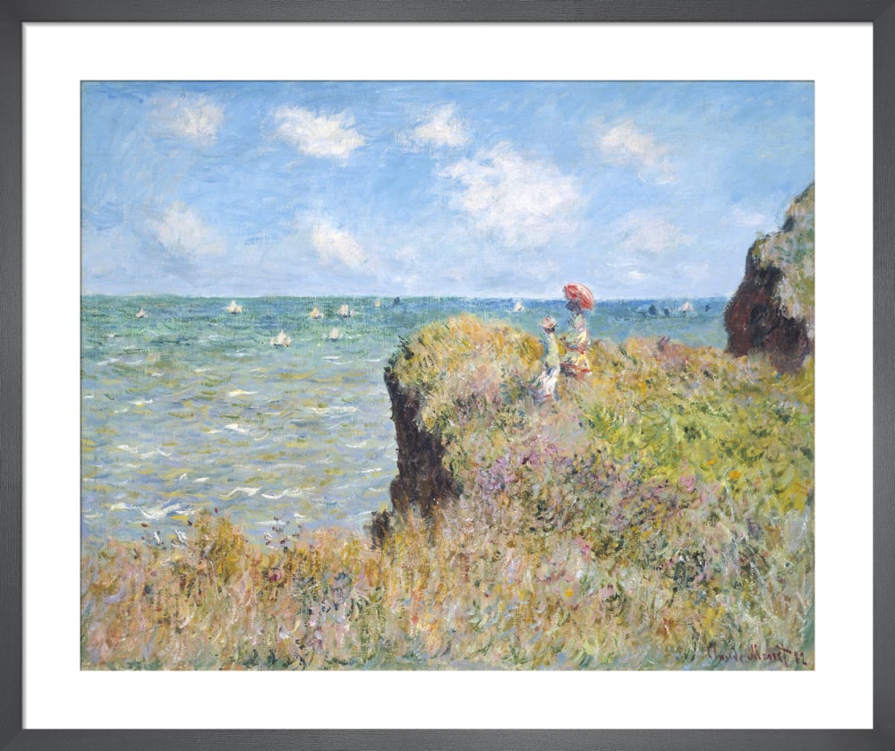 Cliff Walk at Pourville, 1882 Art Print by Claude Monet | King & McGaw