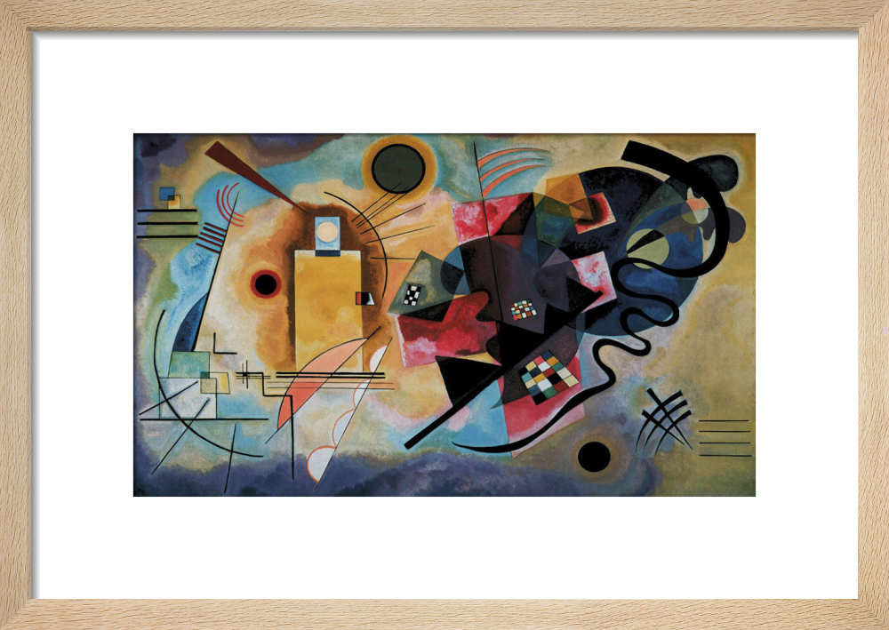 Yellow Red Blue 1925/カンディンスキー/アートポスター Yellow, Red, Blue, 1925 by Vassily Kandinsky - 36 X 47