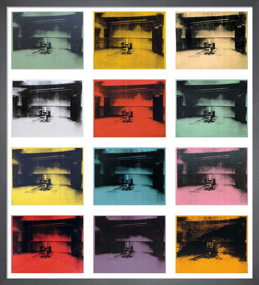 Twelve Electric Chairs, 1964/65 Art Print by Andy Warhol | King