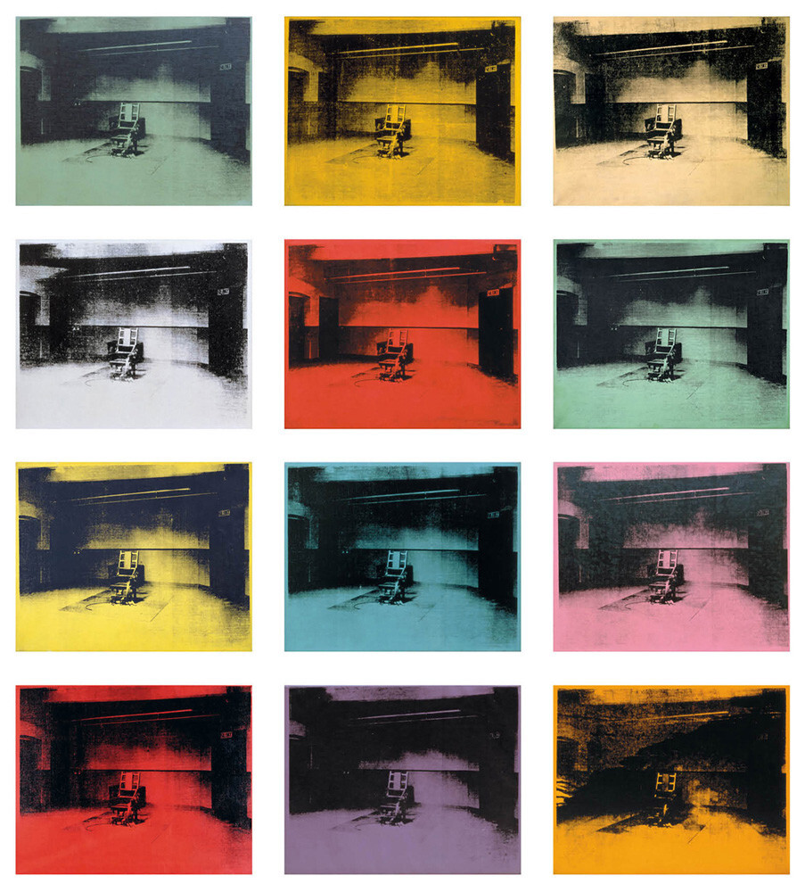 Twelve Electric Chairs, 1964/65 Art Print by Andy Warhol | King