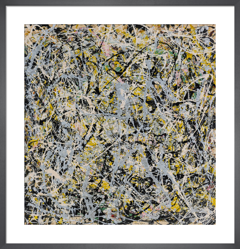【額装済】Pollock『Number 9, 1949』抽象画 アートポスター 額装済】Pollock『Number 9, 1949』抽象画 アートポスター