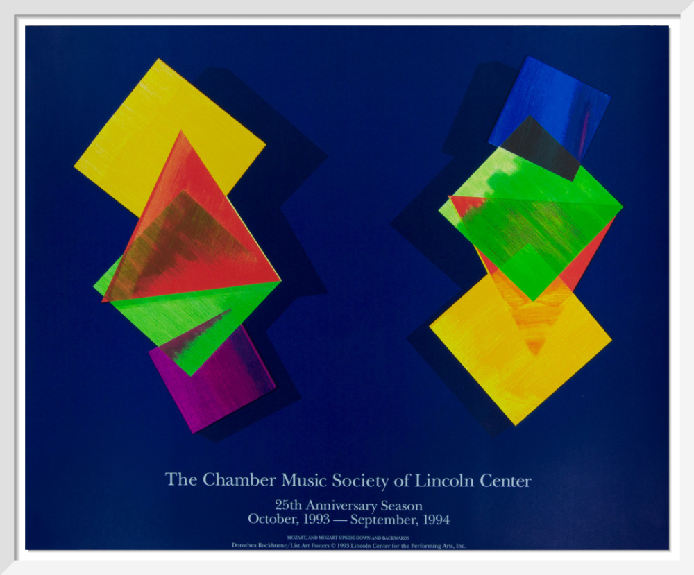 Chamber Music Society Of Lincoln Center 1993 94 Silkscreen Print By Dorothea Rockburne King Mcgaw