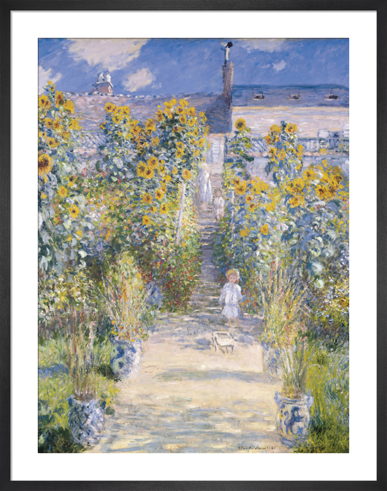 Art Print By Claude Monet King Mcgaw, Monet Artist S Garden At Vetheuil
