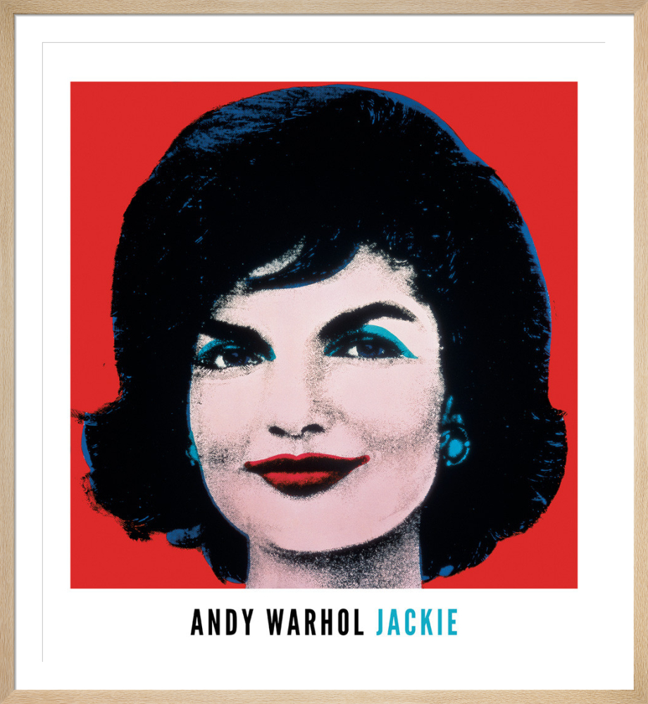 Jackie, 1964 (on red) Art Print by Andy Warhol | King & McGaw