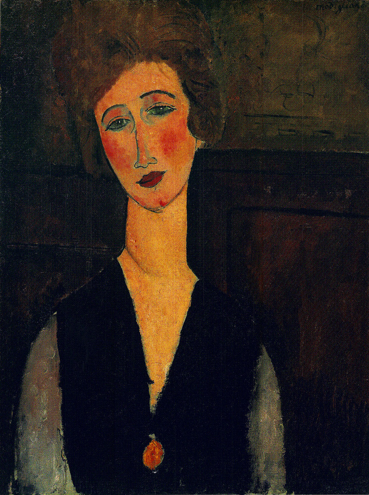 Portrait of a Woman, c.1917-1918 Art Print by Amedeo Modigliani | King ...