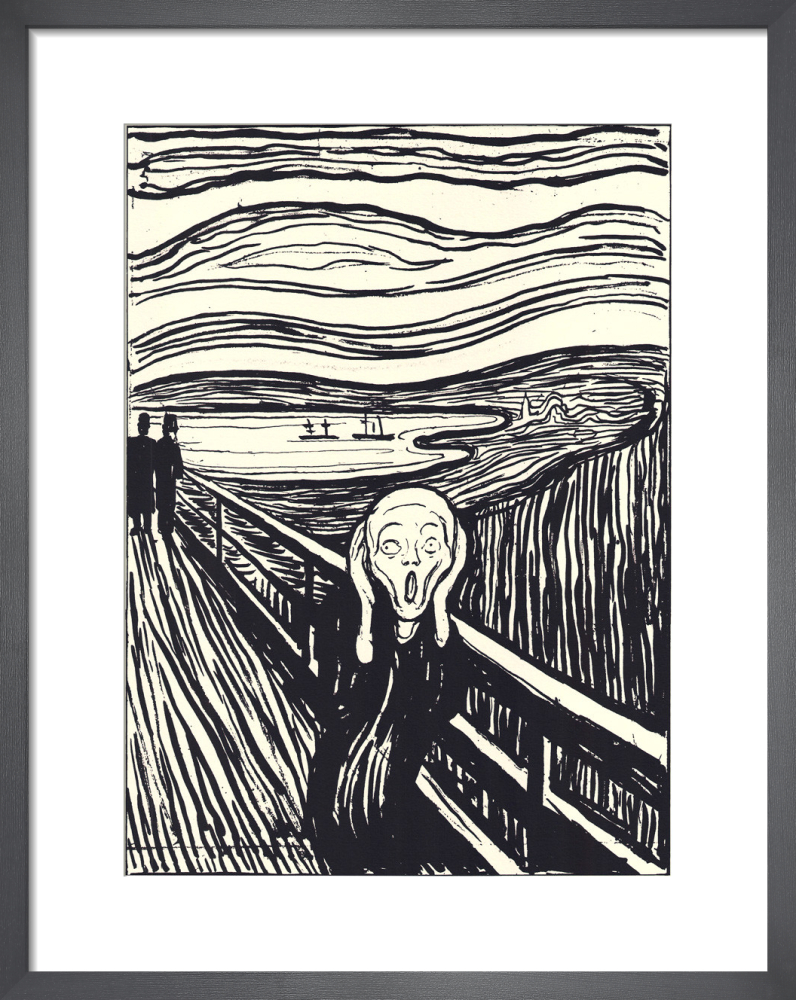 The Scream Silkscreen Print by Edvard Munch King McGaw