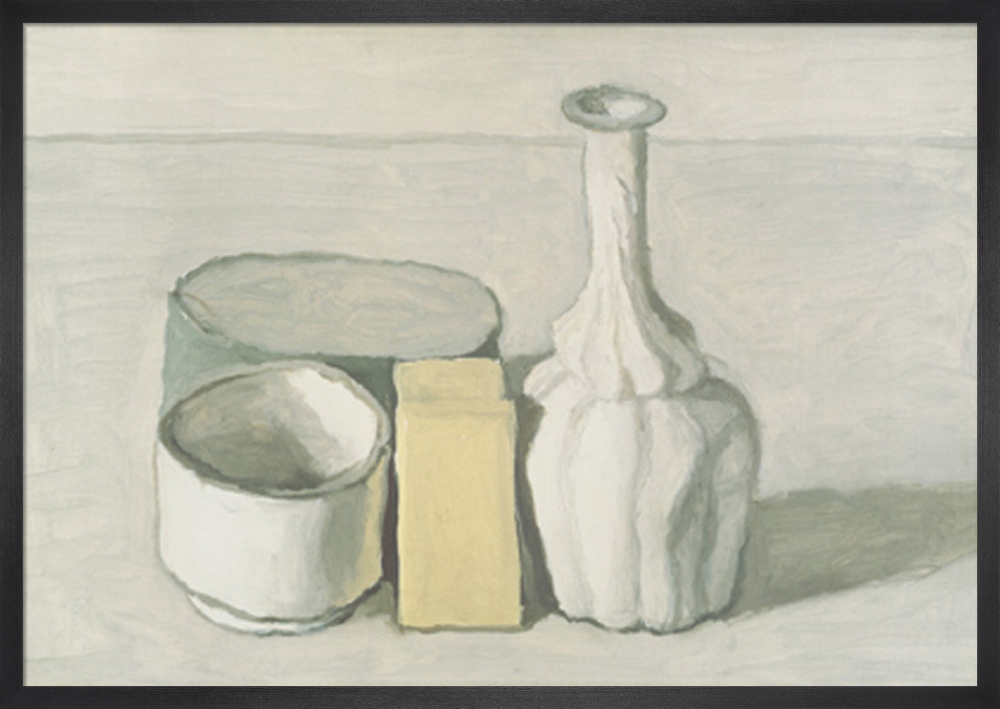 MORANDI、NATURA MORTA、海外版、超希少レゾネ、新品額付 Natura Morta II, 1953 Art Print by Giorgio Morandi | King