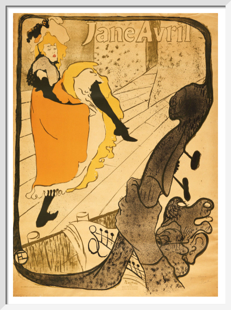 Jane Avril, 1893 Art Print by Henri de Toulouse-Lautrec | King & McGaw