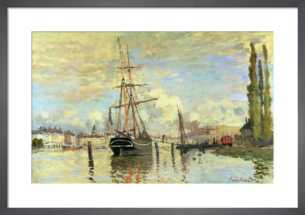The Seine at Rouen, 1872 Art Print by Claude King & McGaw