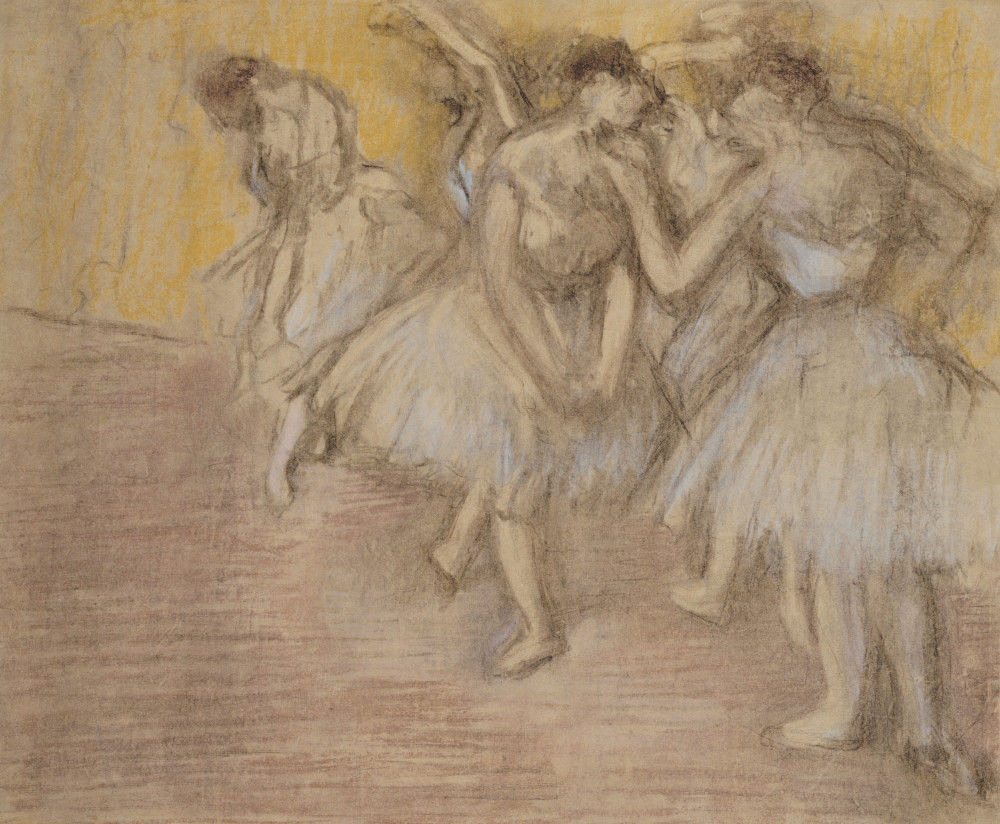 Five Dancers On Stage C1906 Art Print By Edgar Degas King And Mcgaw 