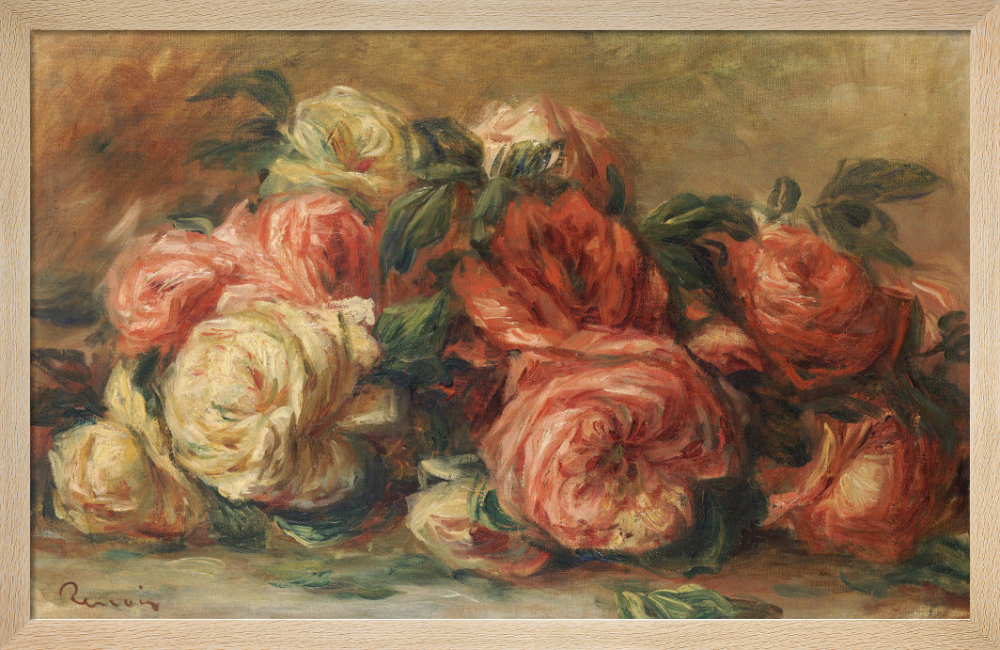 discarded roses by pierre auguste renoir