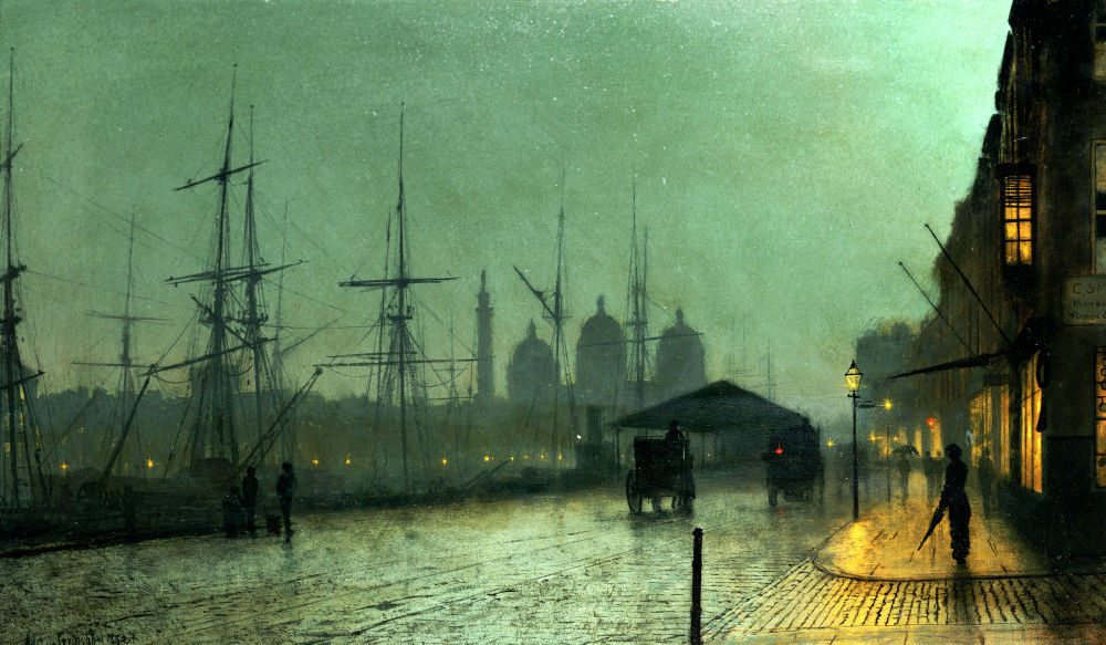 Humber Dockside Hull 1882 Art Print By John Atkinson Grimshaw King