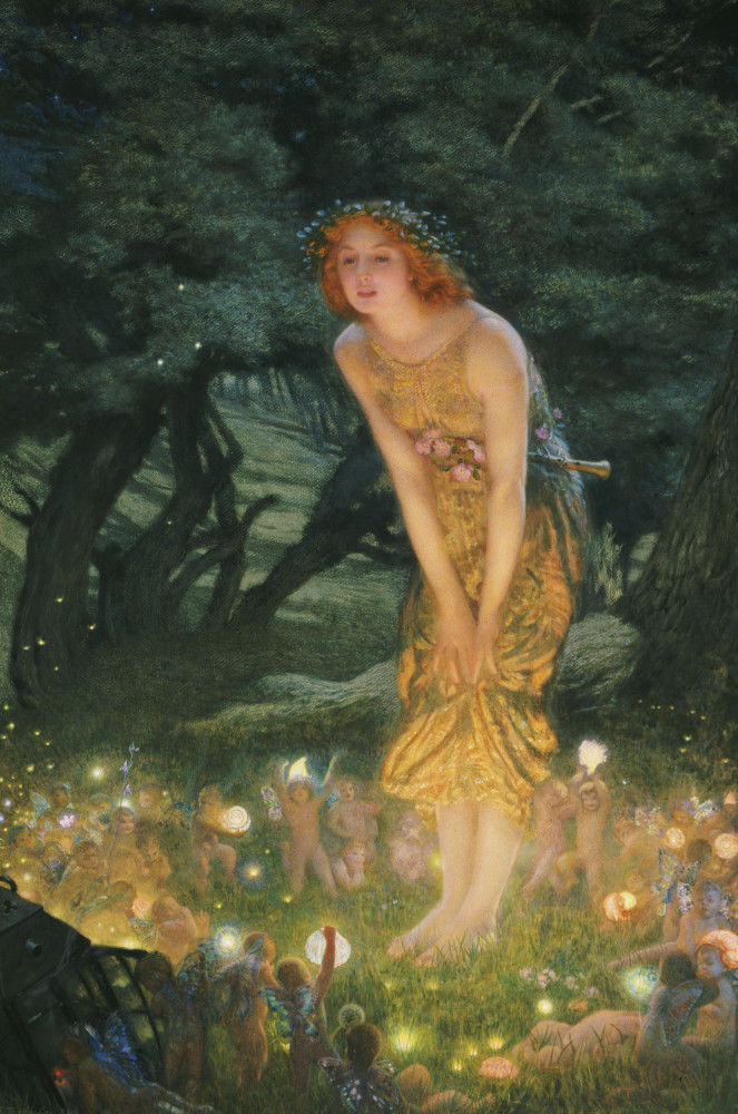 Midsummer Eve by Edward Robert Hughes - art print from King & McGaw