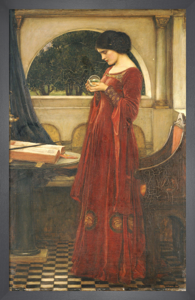 The Crystal Ball 1902 Art Print by John William Waterhouse King