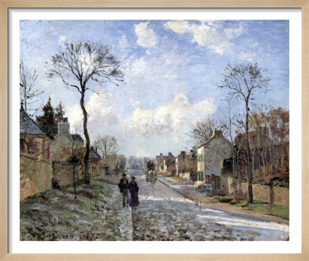 Camille Pissarro、LA GRAND'ROUTE, LOUVECI Camille Pissarro -Route de Versailles Louveciennes After
