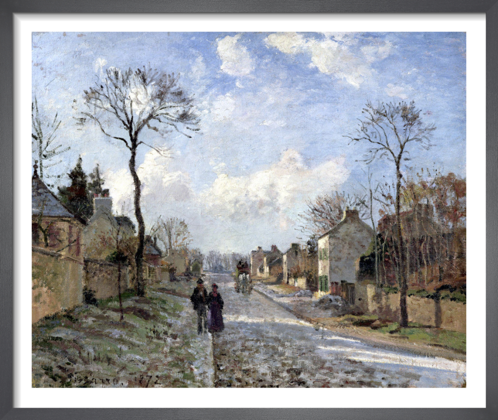 Camille Pissarro、LA GRAND'ROUTE, LOUVECI La route de Louveciennes' Giclee Print - Camille Pissarro