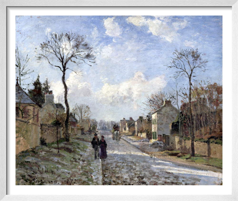 The Road to Louveciennes, 1872 Art Print by Camille Pissarro