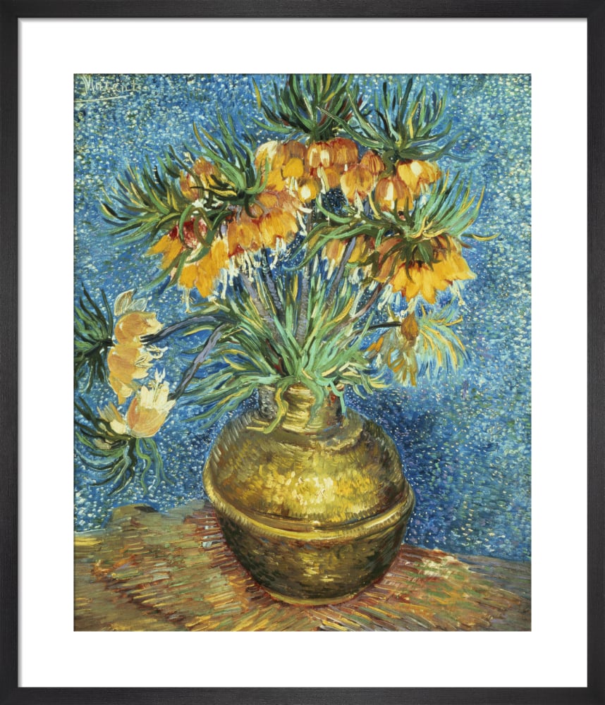 Crown Imperial Fritillaries in a Copper Vase, 1886 Art Print by Vincent ...