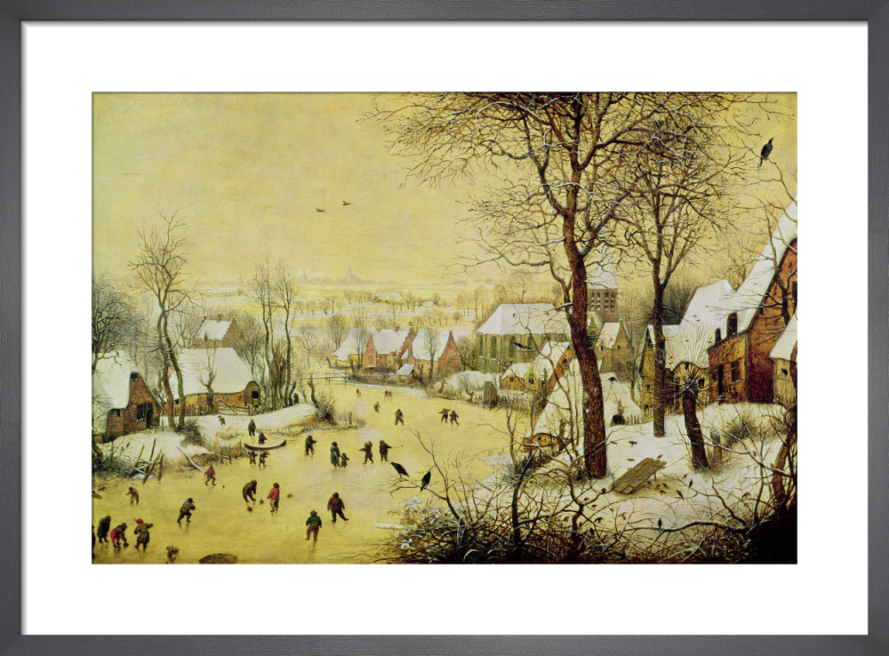 Winter Landscape With Skaters And A Bird Trap 1565 Art Print By Pieter Bruegel The Elder King Mcgaw