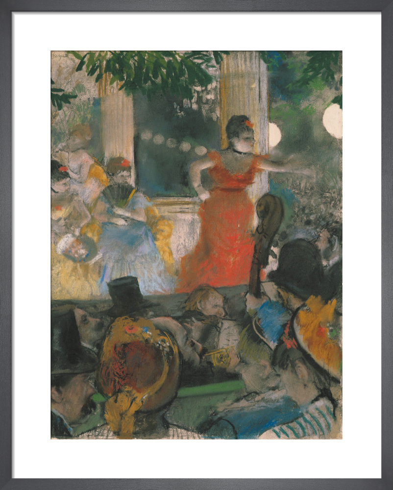 Cafe Concert at Les Ambassadeurs, 1876 Art Print by Edgar Degas King