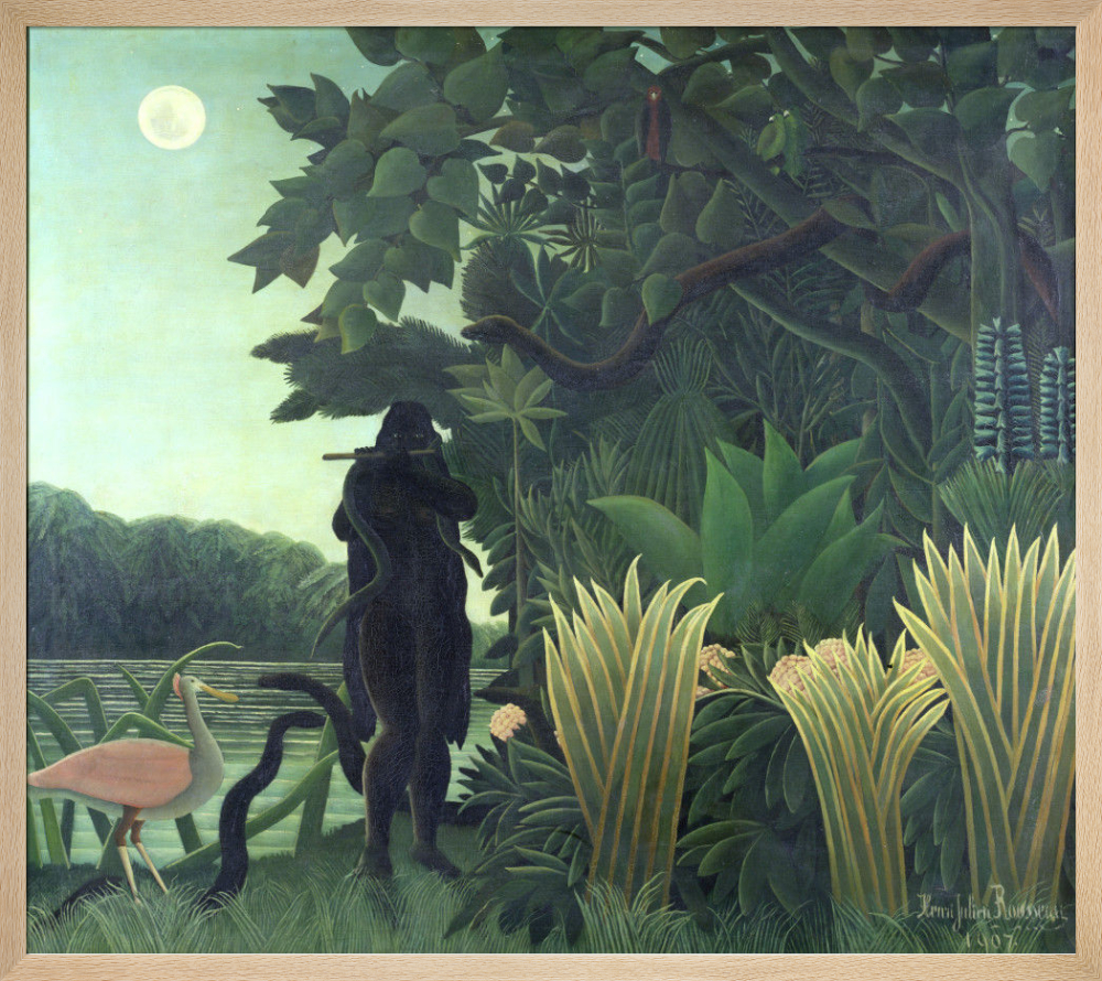 the snake charmer painting rousseau