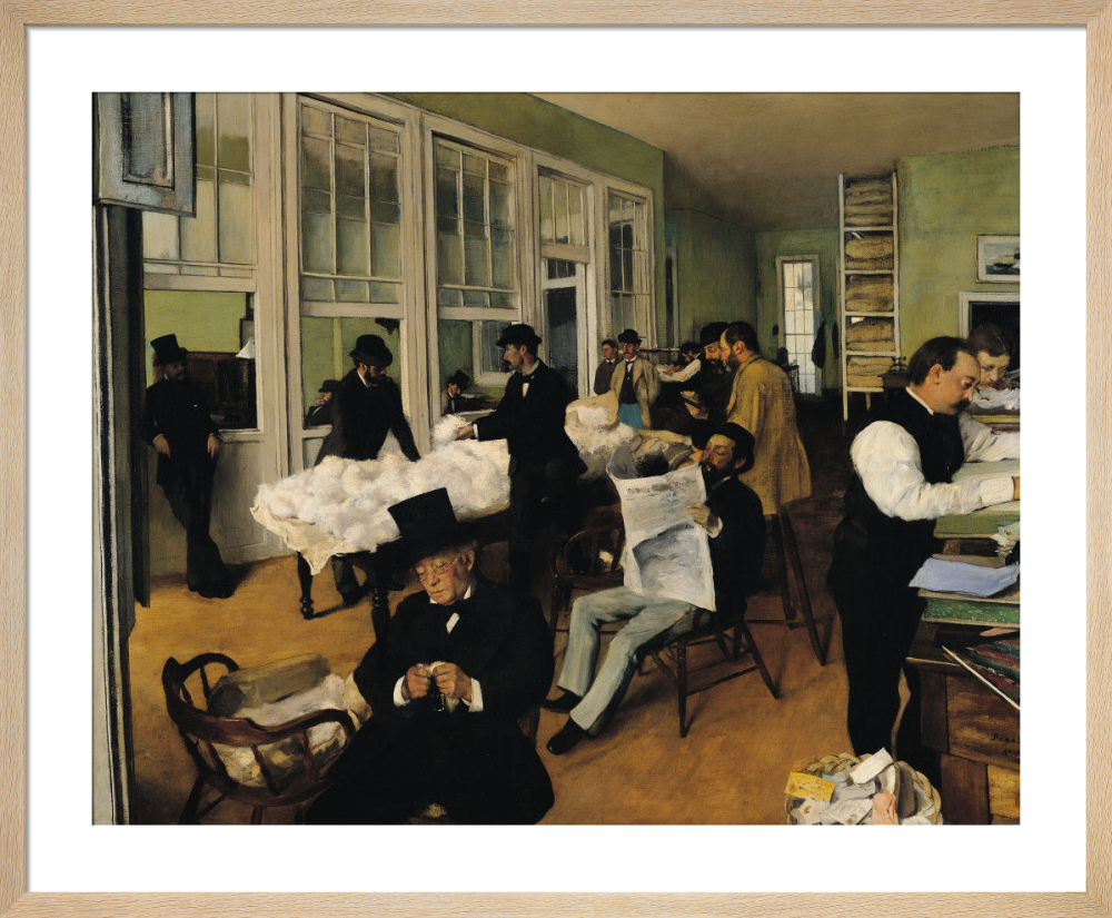 The Cotton Exchange, New Orleans, 1873 Art Print by Edgar