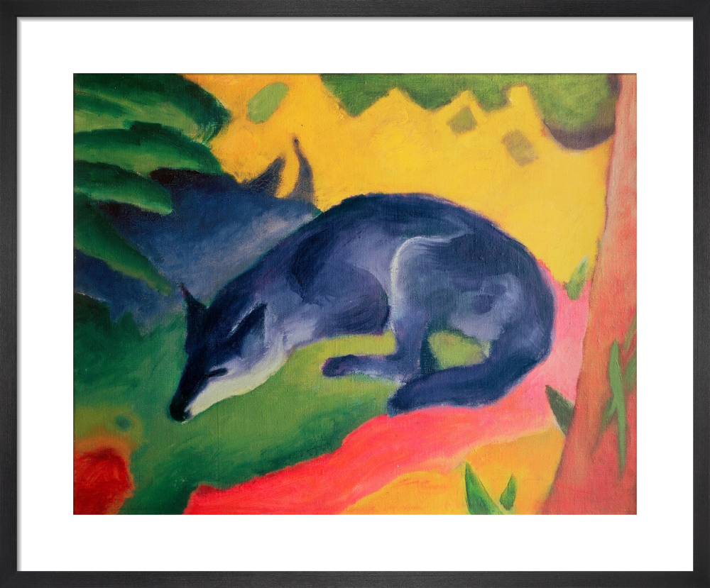 Der Blaue Fuchs Art Print by Franz Marc King &amp; McGaw